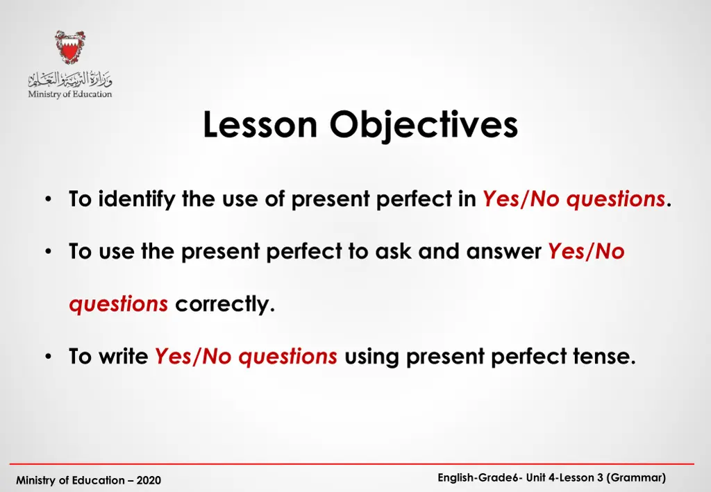 lesson objectives