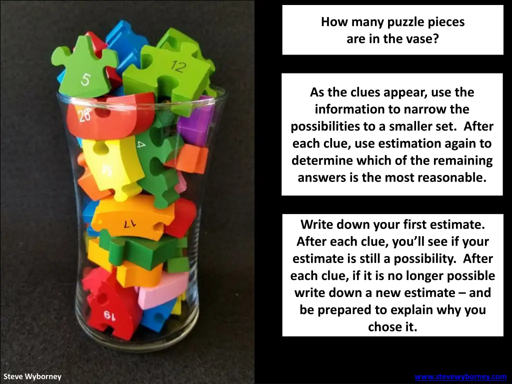 how many puzzle pieces are in the vase 1