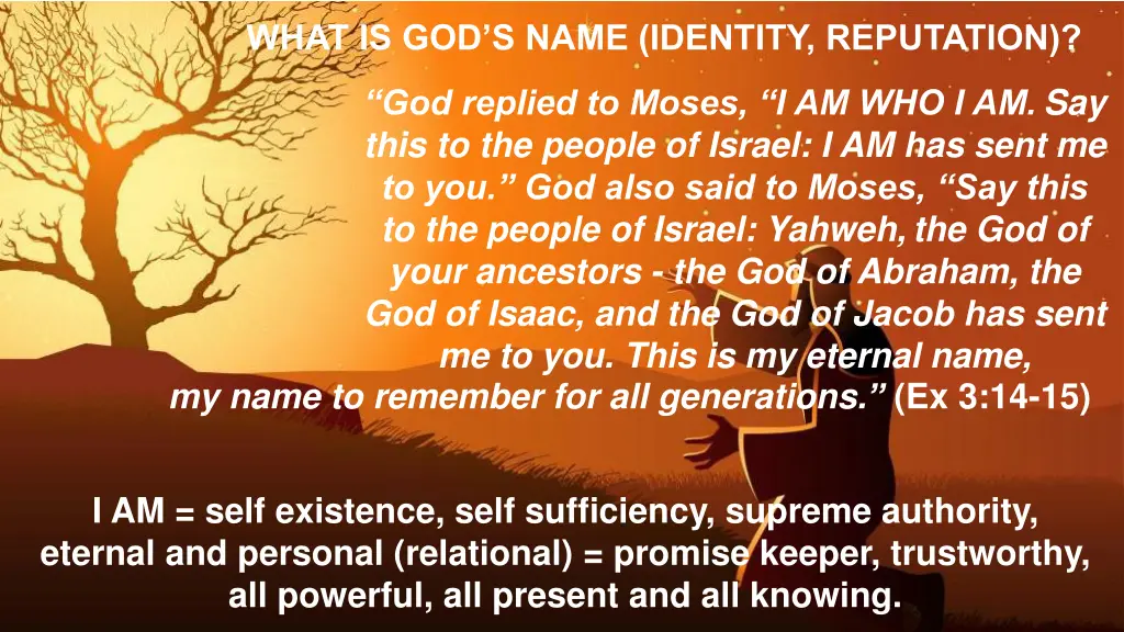 what is god s name identity reputation