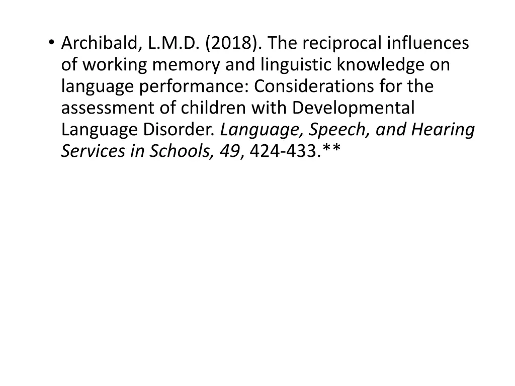 archibald l m d 2018 the reciprocal influences