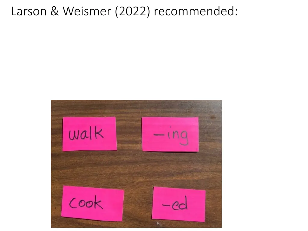 larson weismer 2022 recommended