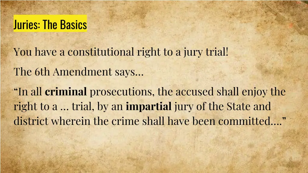 juries the basics