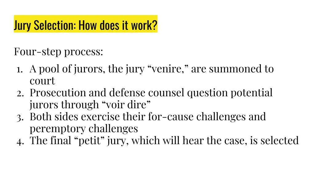 jury selection how does it work