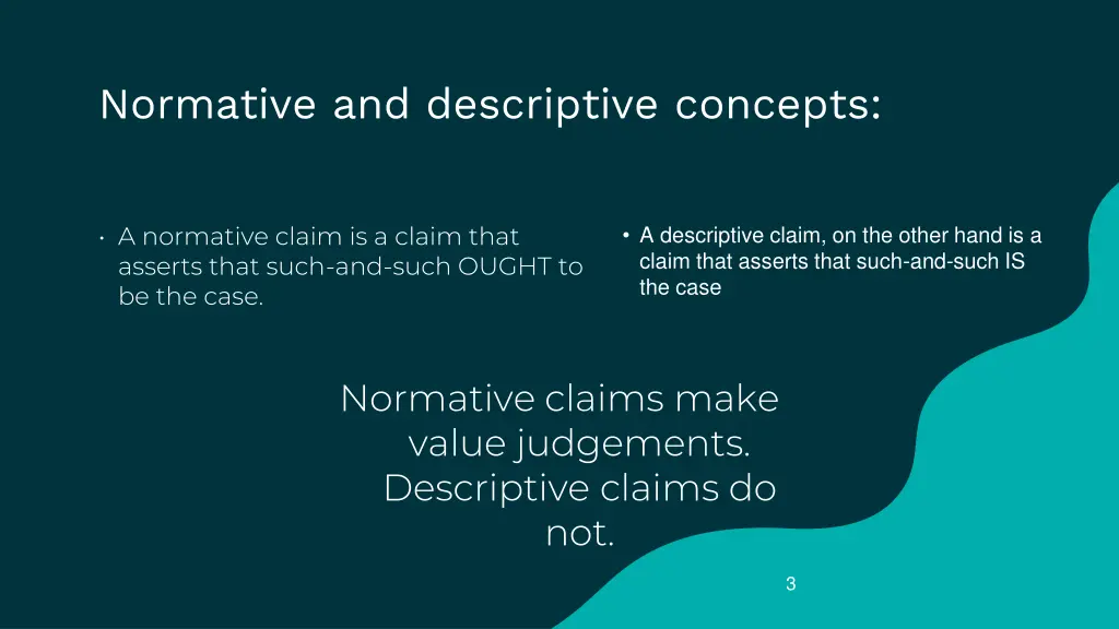 normative and descriptive concepts