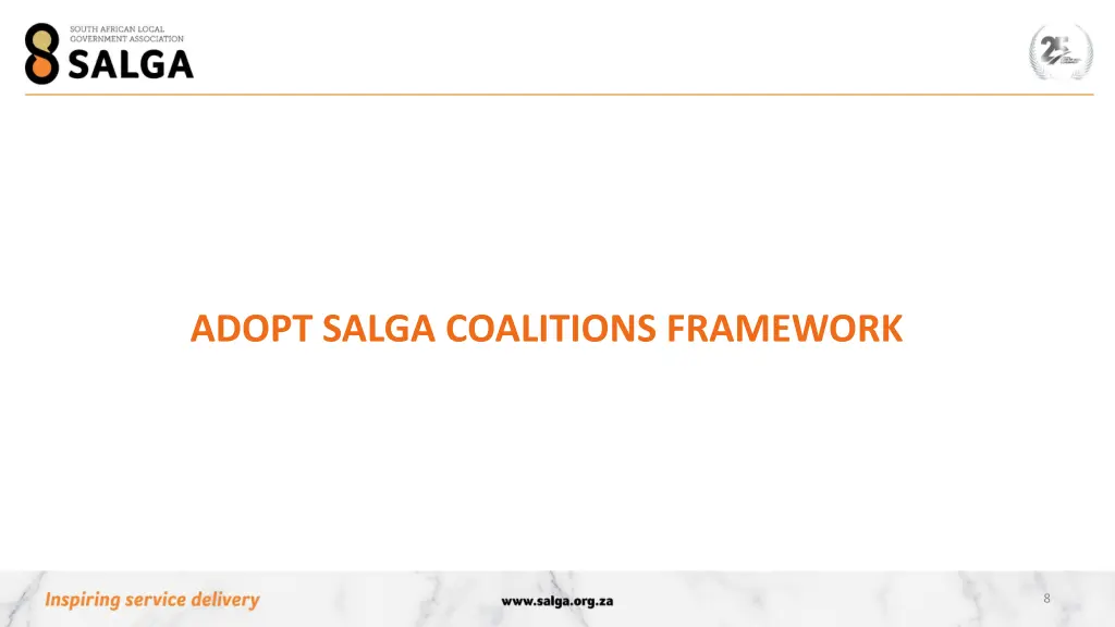 adopt salga coalitions framework