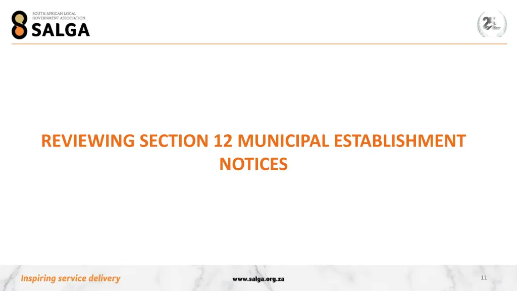 reviewing section 12 municipal establishment