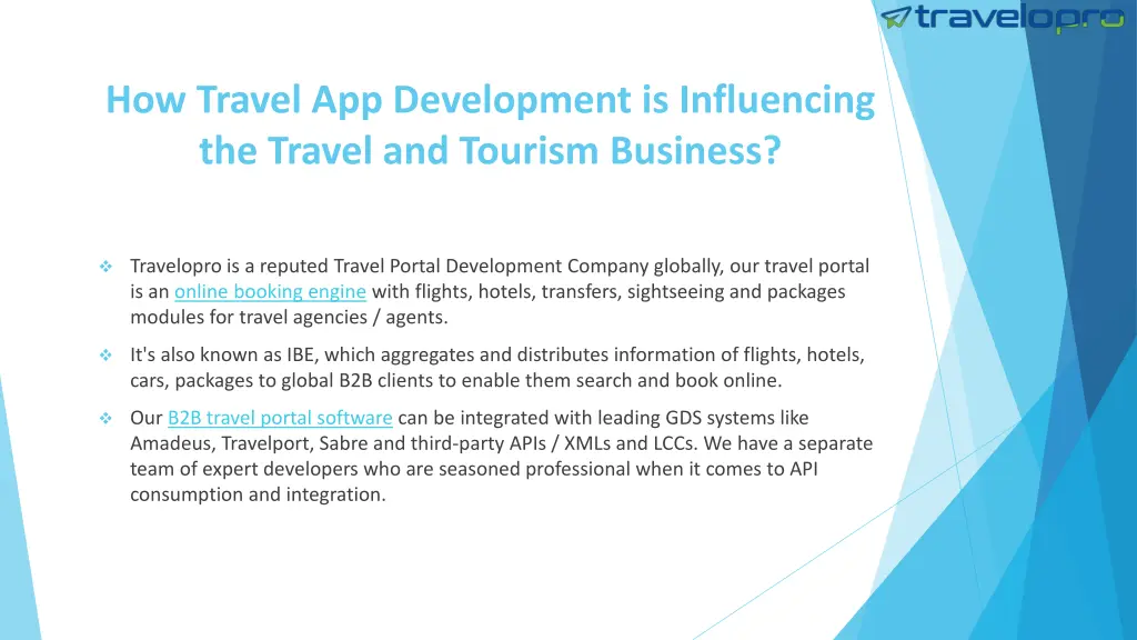 how travel app development is influencing