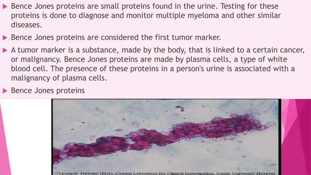 bence jones proteins are small proteins found