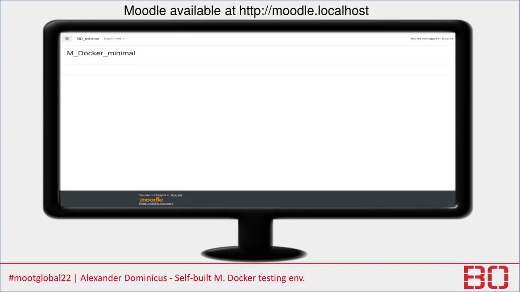 moodle available at http moodle localhost