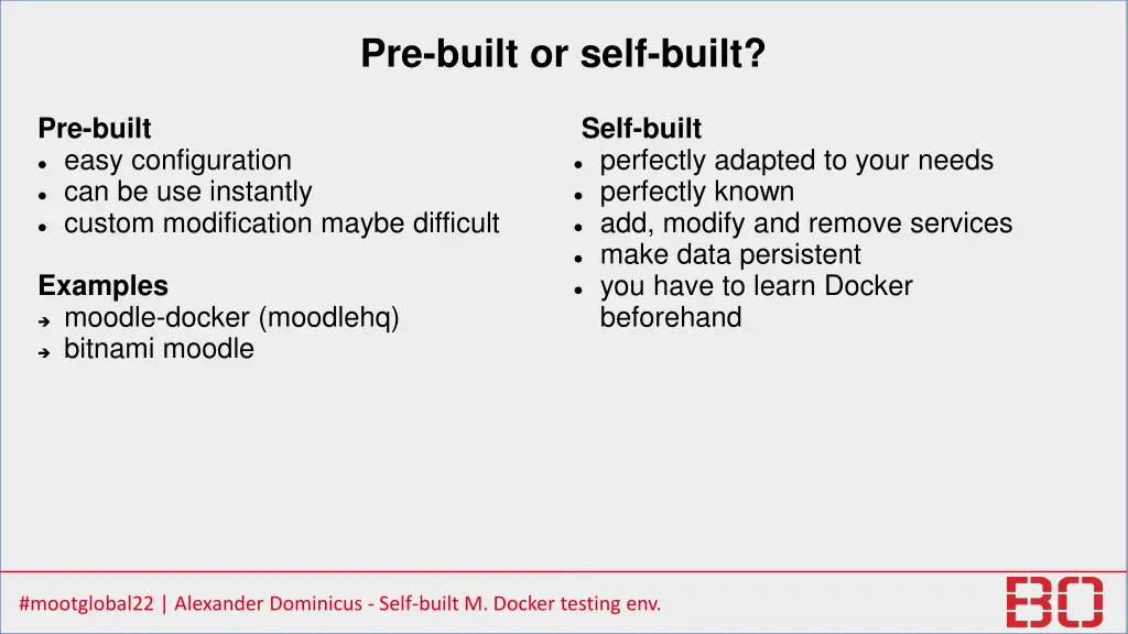 pre built or self built