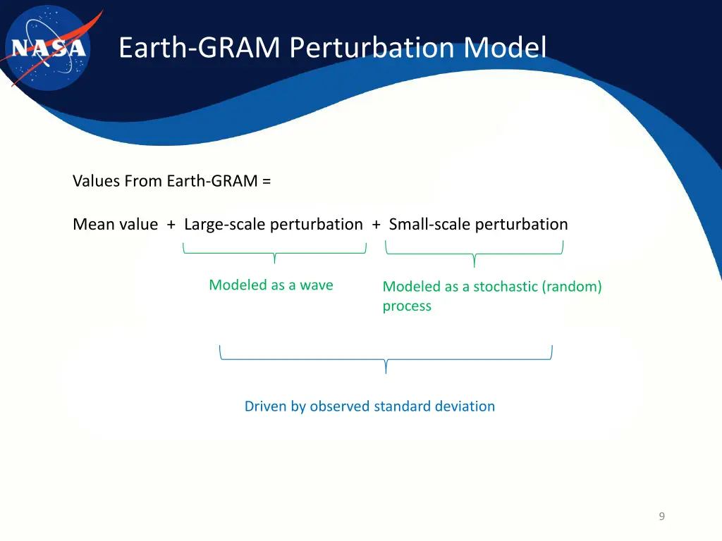 earth gram perturbation model