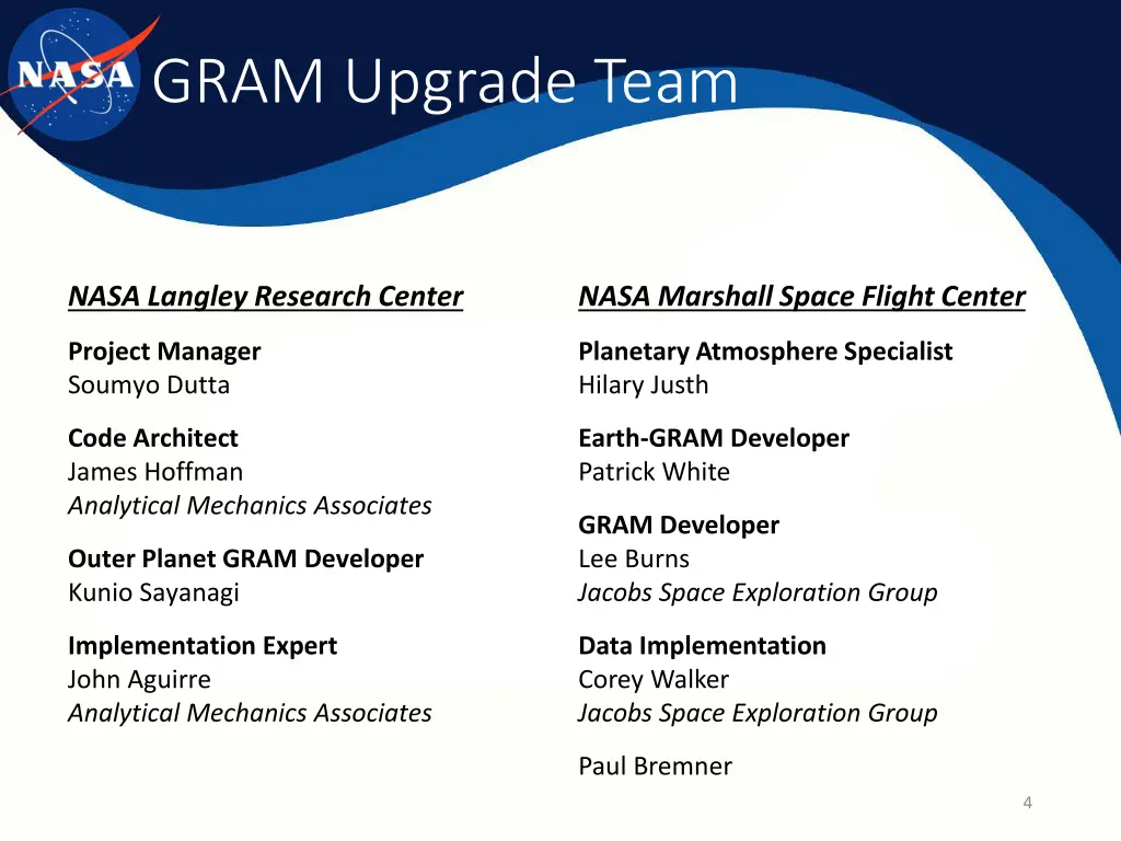 gram upgrade team