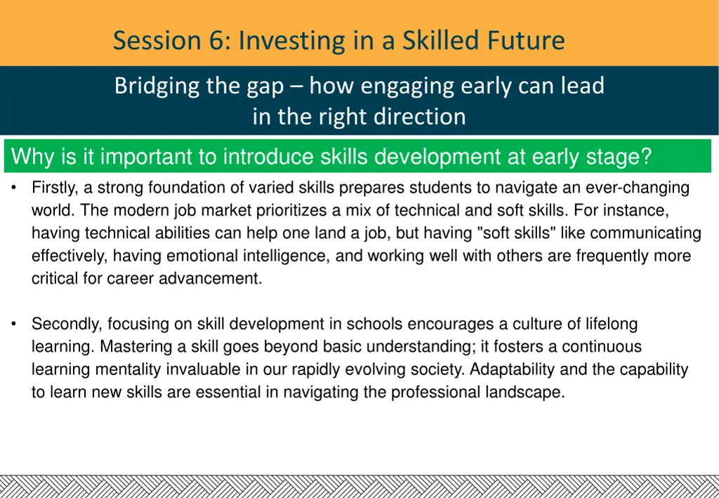 session 6 investing in a skilled future 5