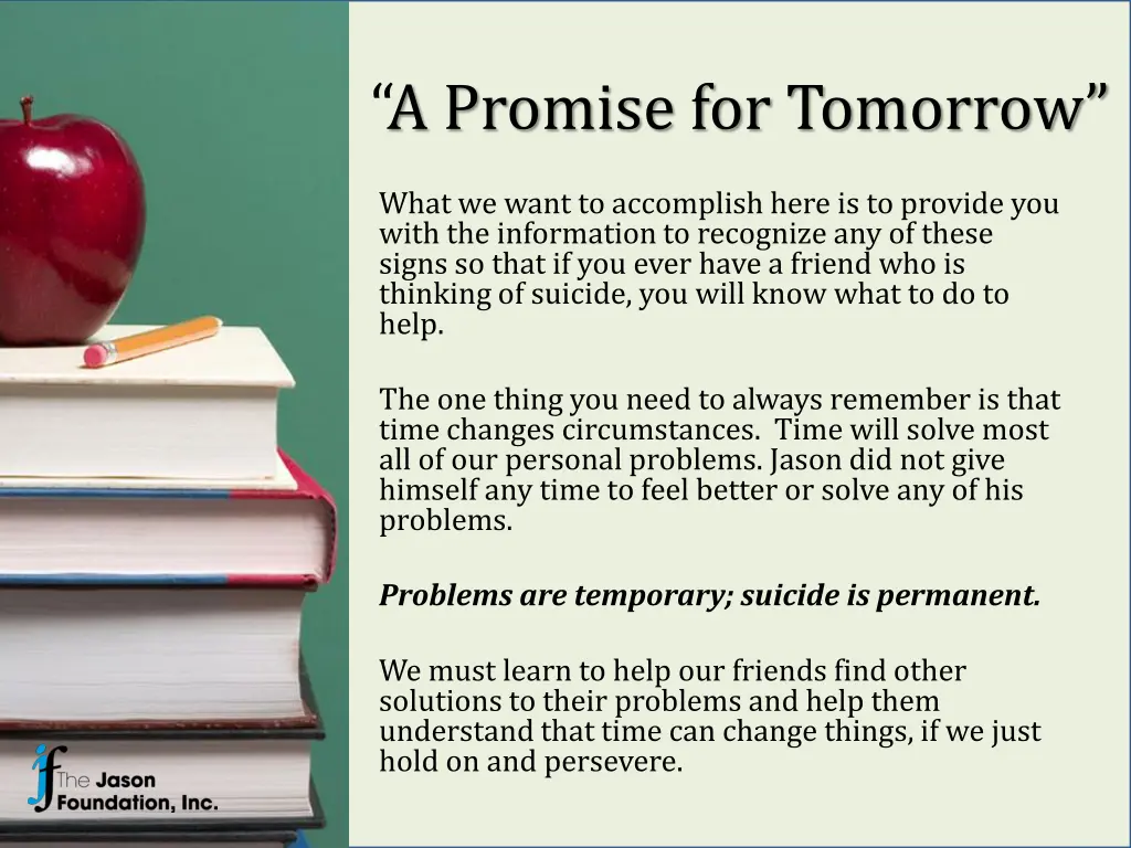 a promise for tomorrow 8