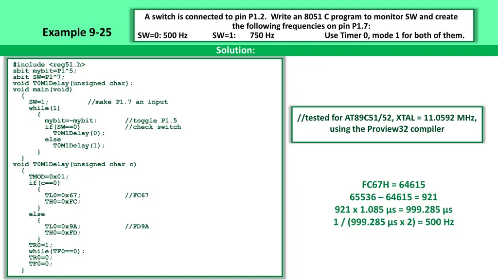 a switch is connected to pin p1 2 write an 8051