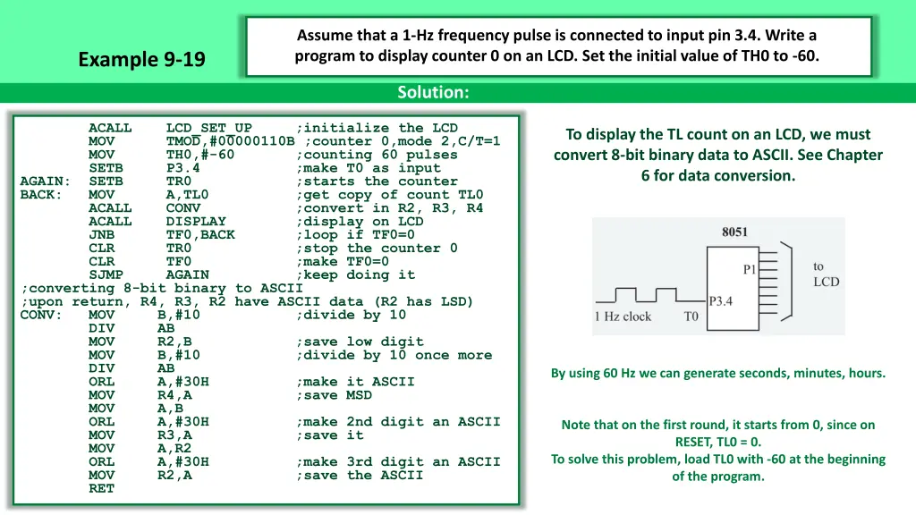 assume that a 1 hz frequency pulse is connected