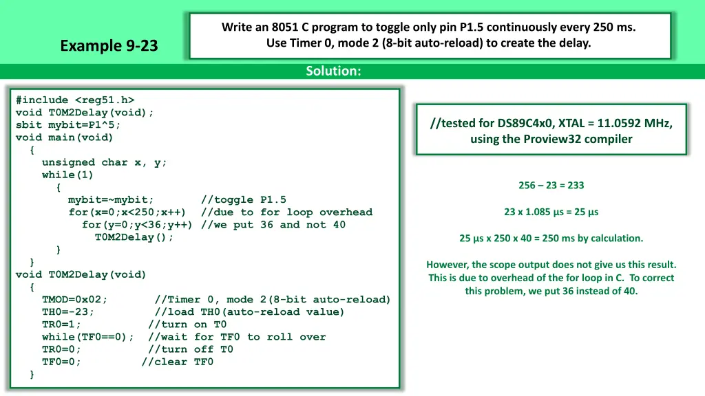 write an 8051 c program to toggle only 1