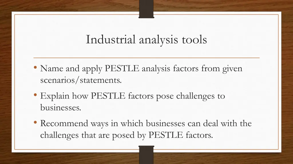 industrial analysis tools 1