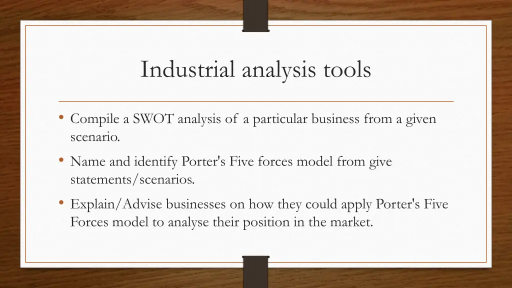 industrial analysis tools