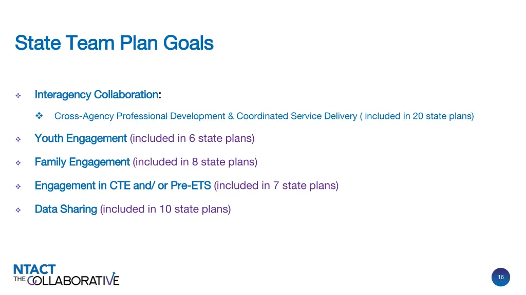 state team plan goals state team plan goals