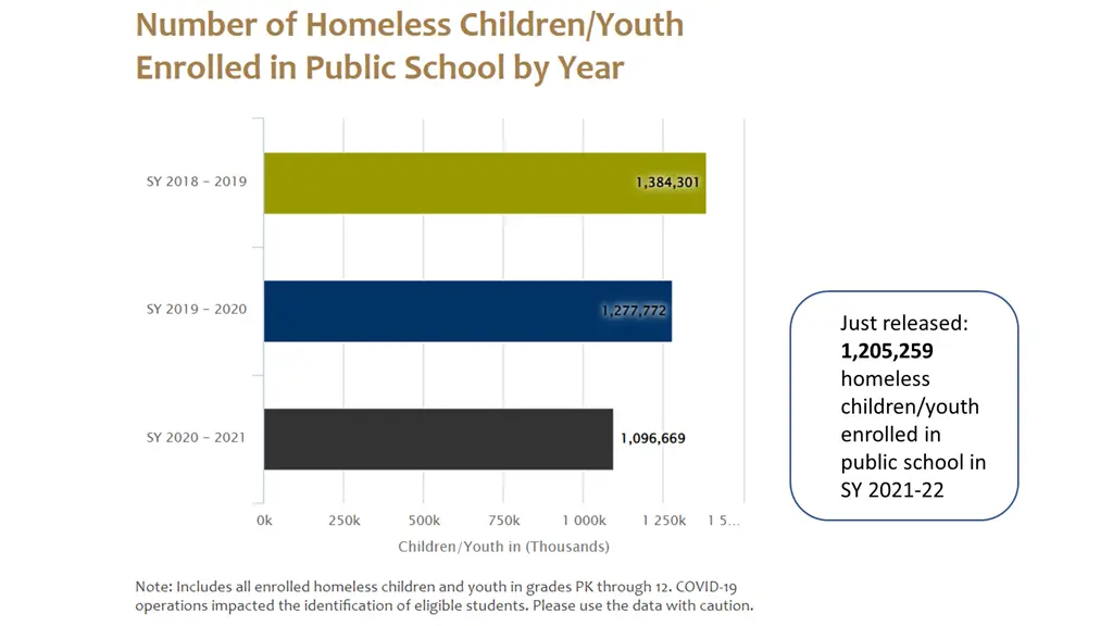 just released 1 205 259 homeless children youth