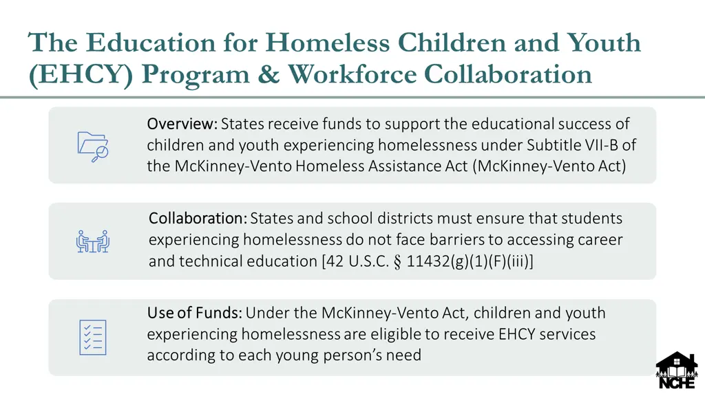 the education for homeless children and youth