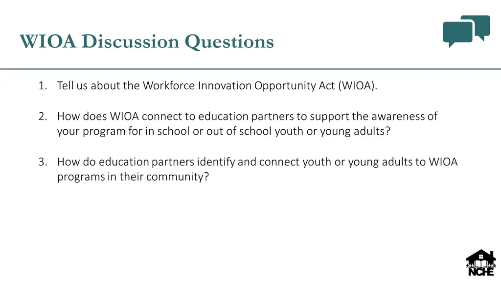 wioa discussion questions