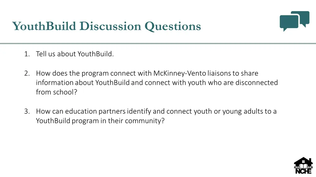 youthbuild discussion questions