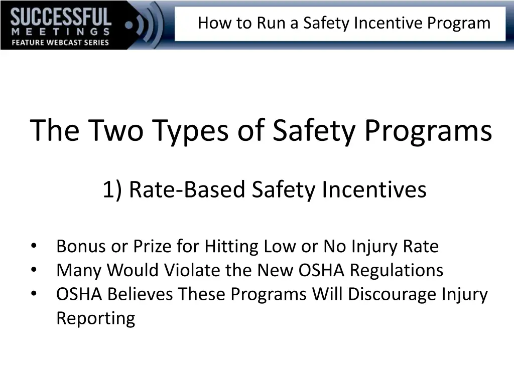 how to run a safety incentive program 8