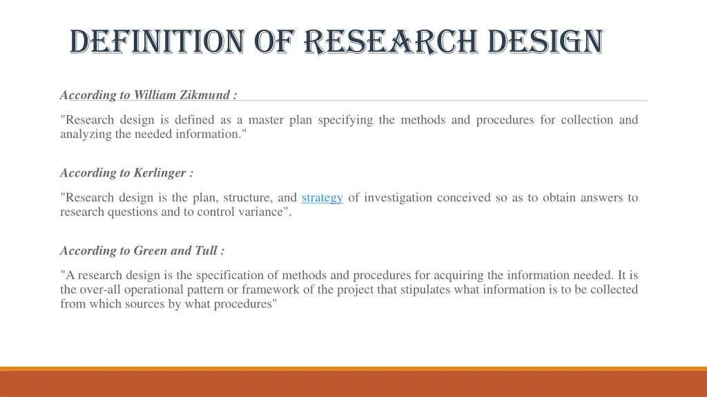 definition of research design