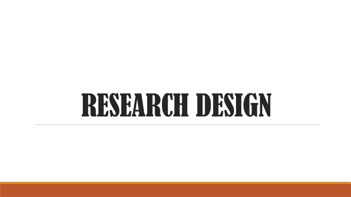 research design