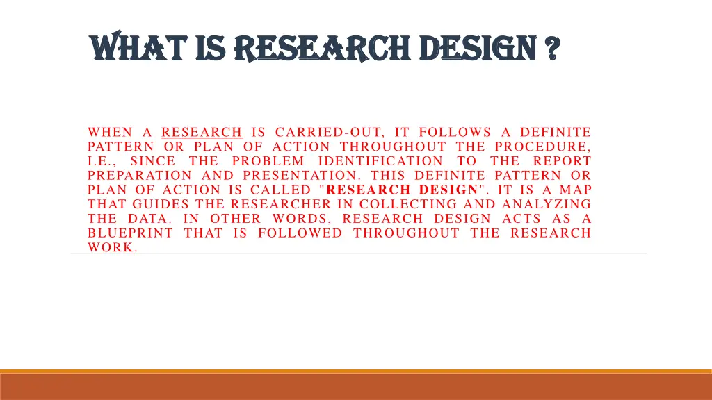 what is research design what is research design