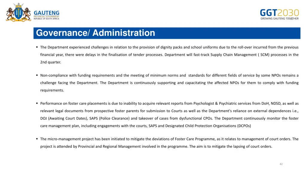 governance administration