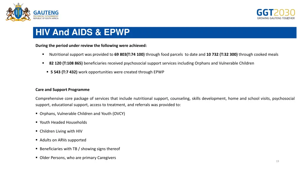 hiv and aids epwp