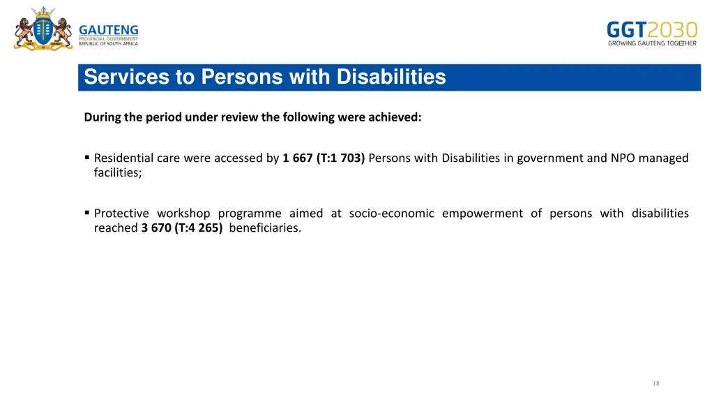 services to persons with disabilities