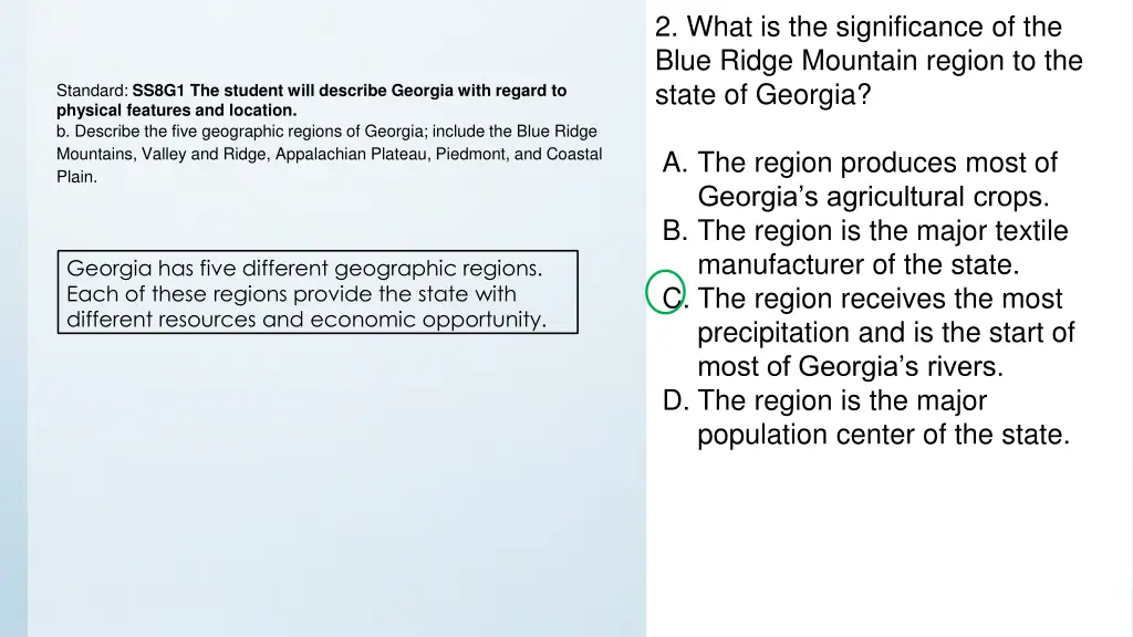 2 what is the significance of the blue ridge