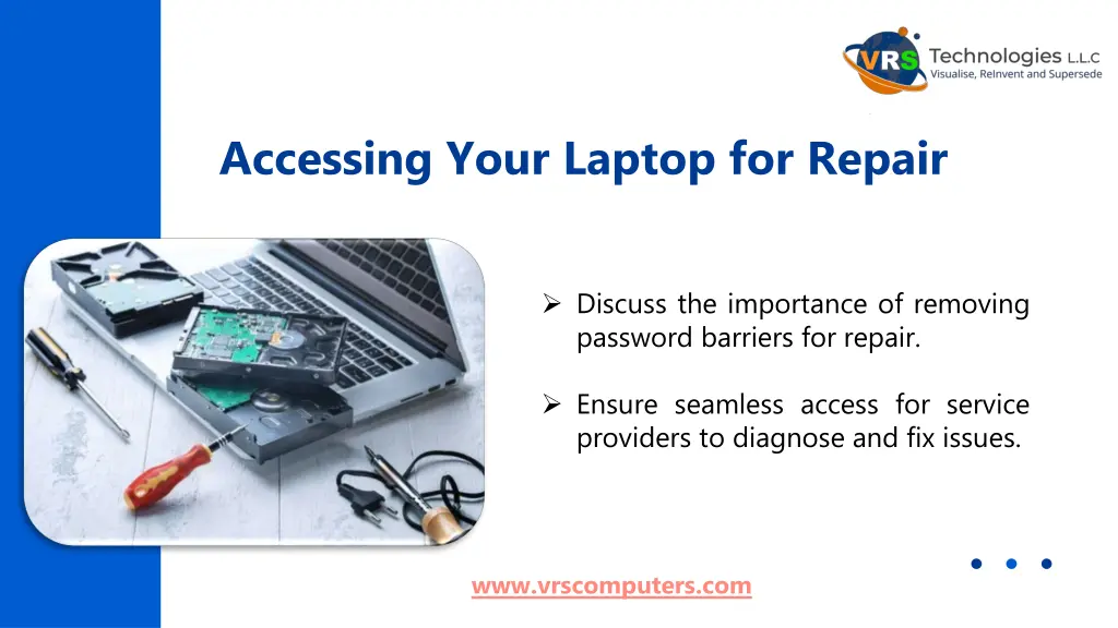 accessing your laptop for repair