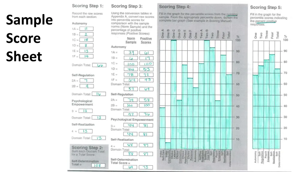 sample score sheet