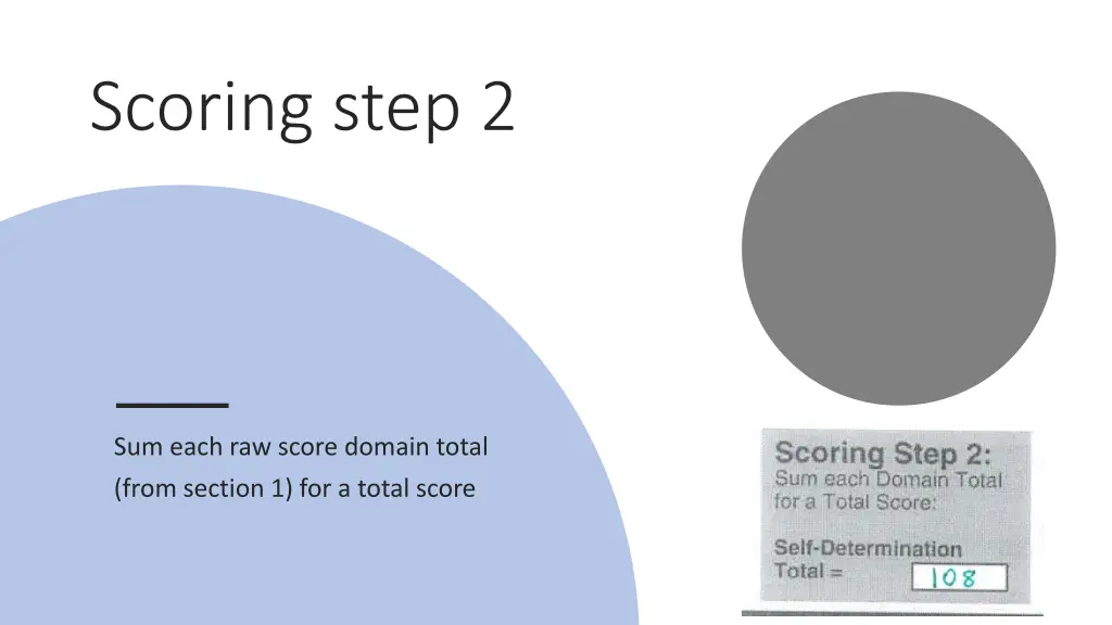 scoring step 2