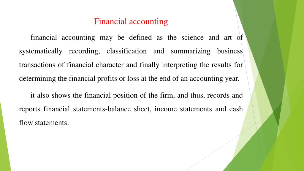 financial accounting