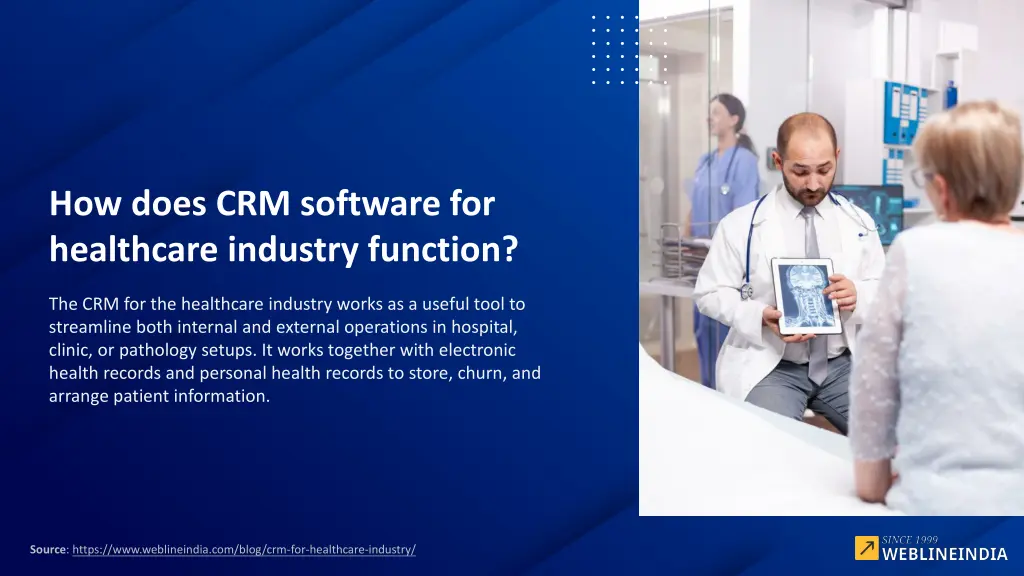 how does crm software for healthcare industry