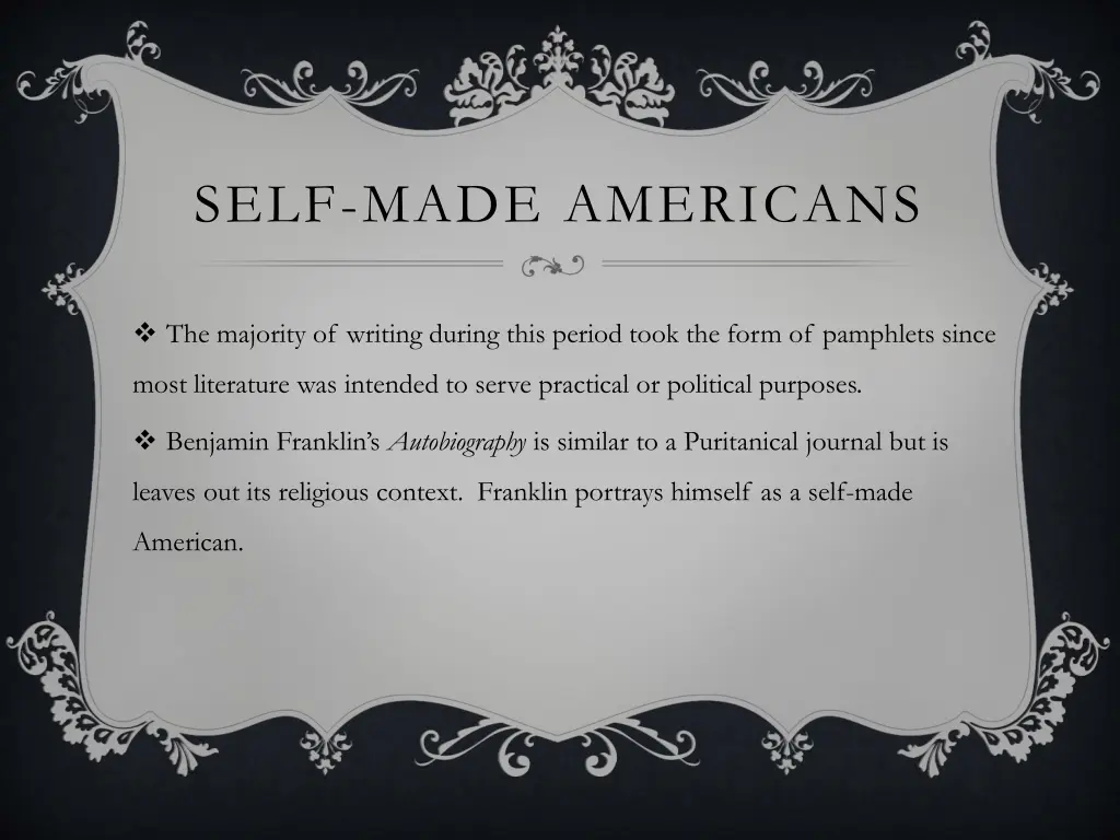 self made americans