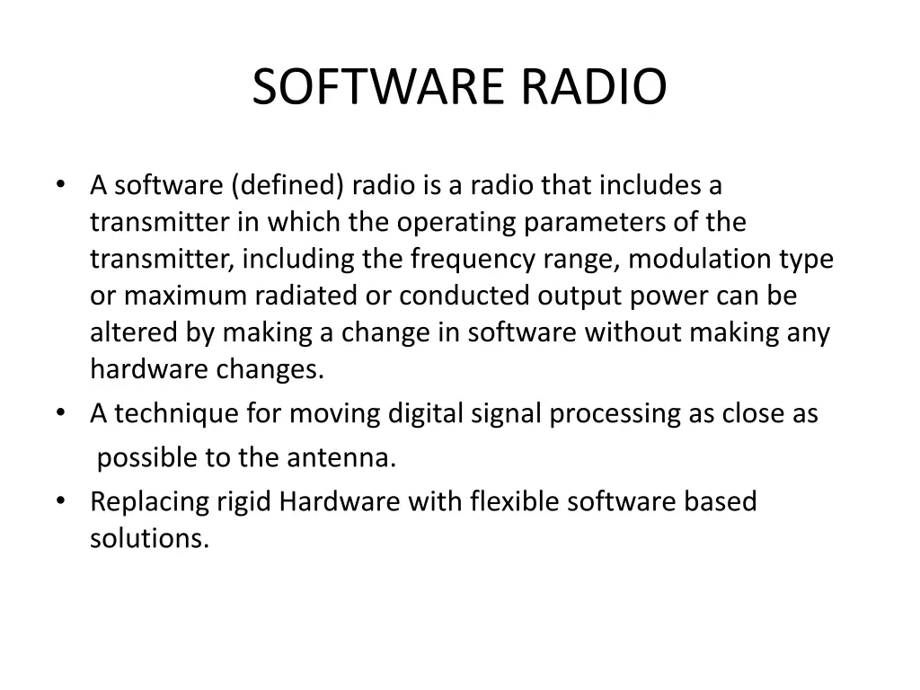 software radio