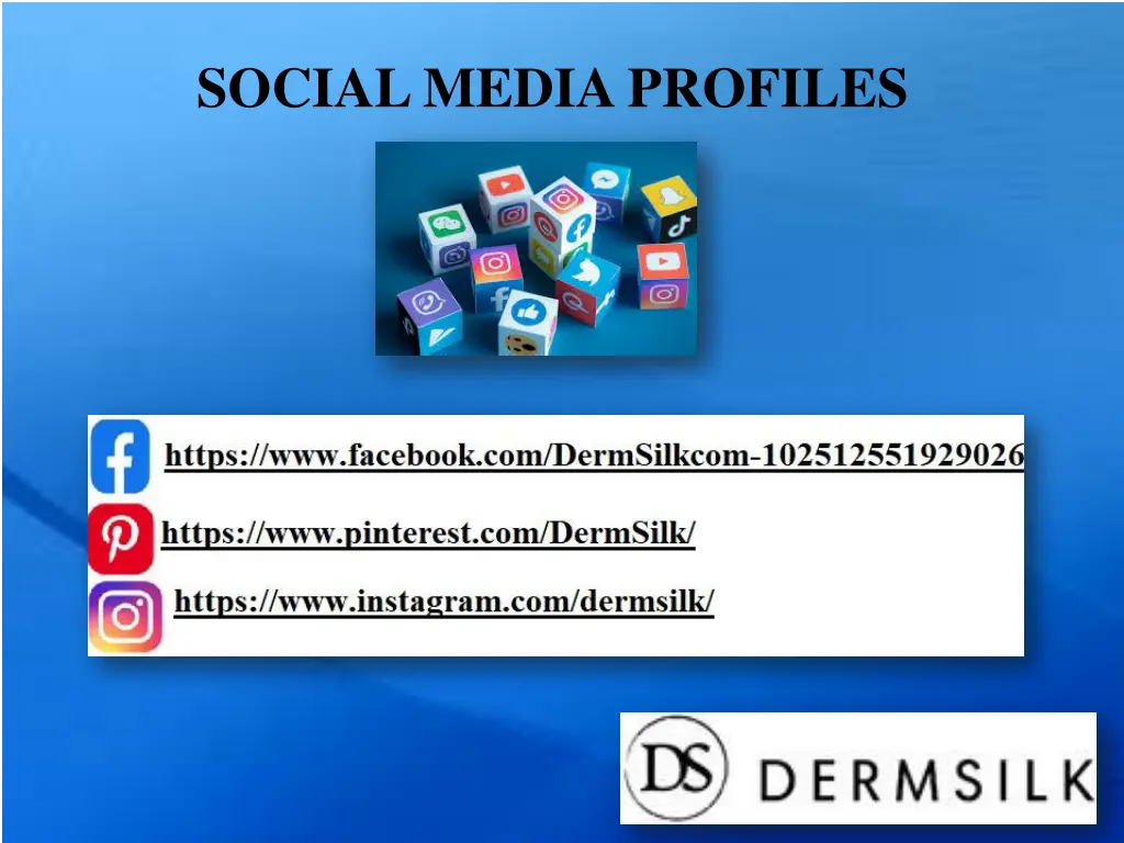 social media profiles