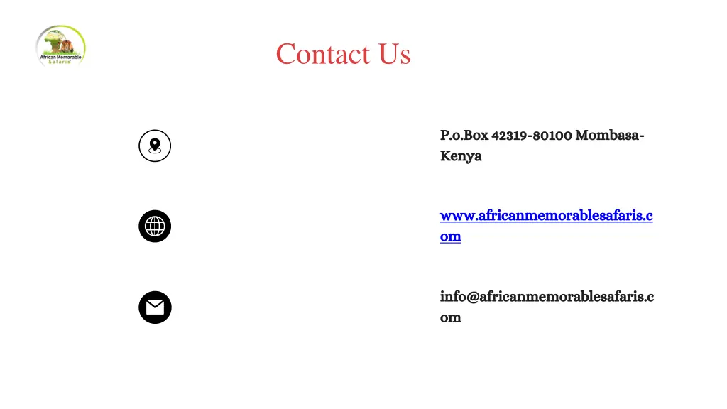 contact us