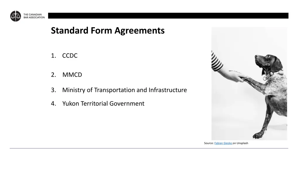 standard form agreements