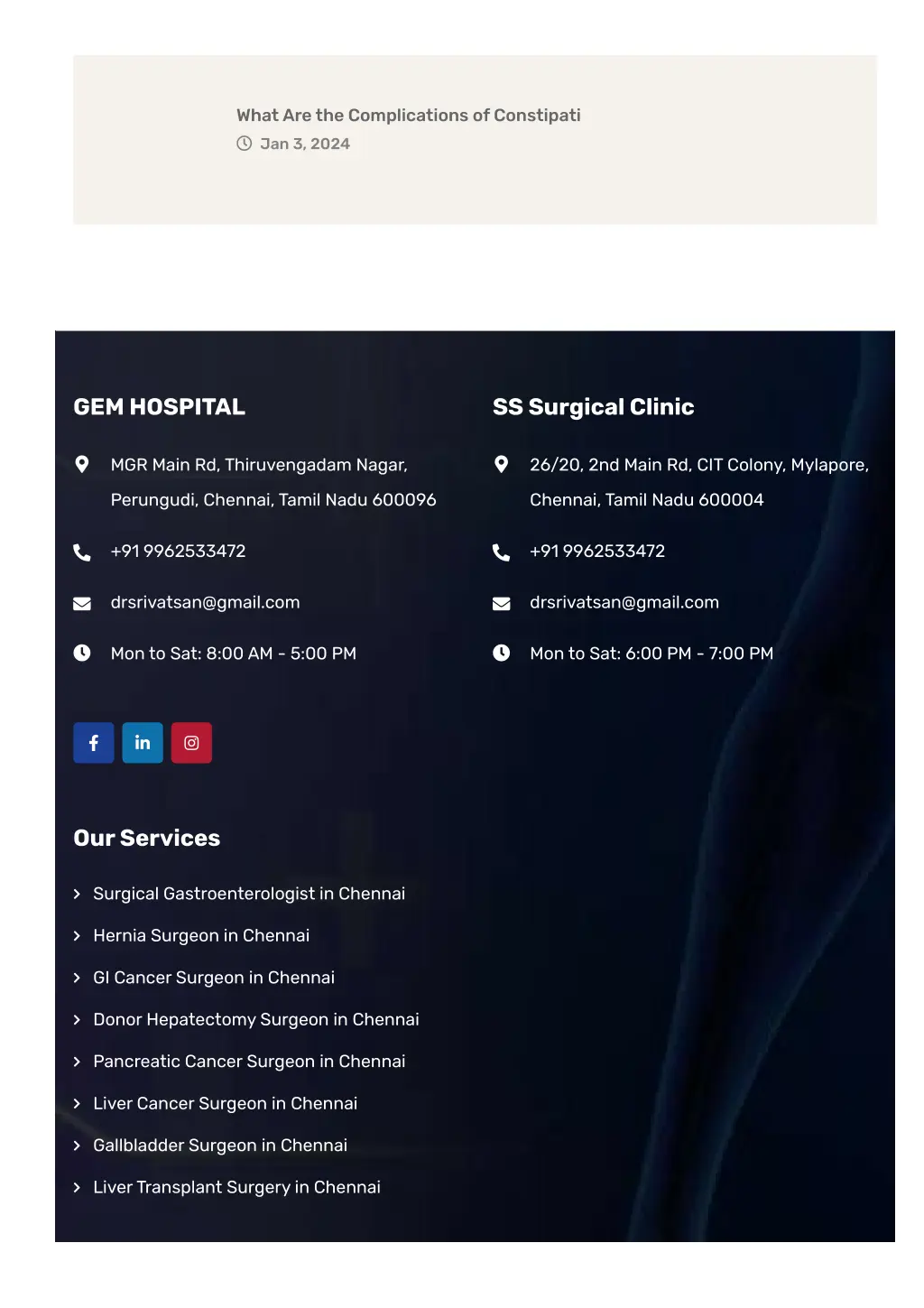 what are the complications of constipati