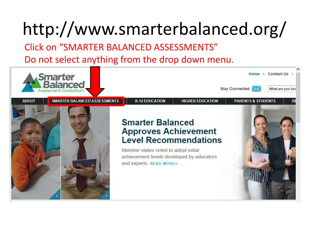http www smarterbalanced org click on smarter