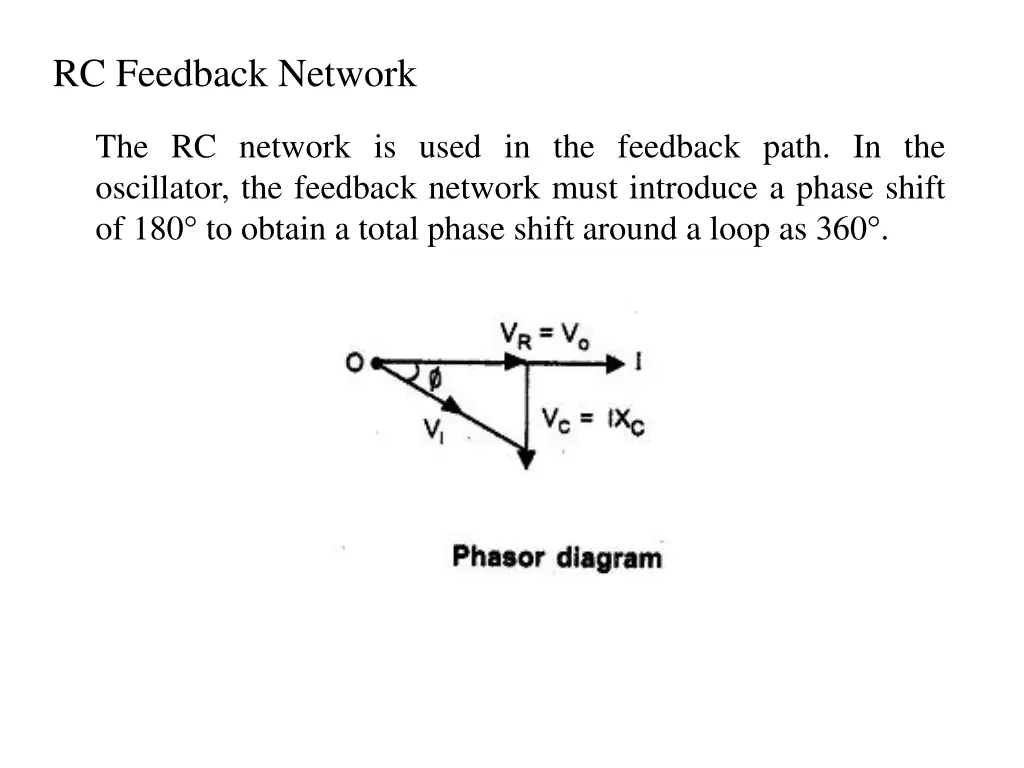 rc feedback network