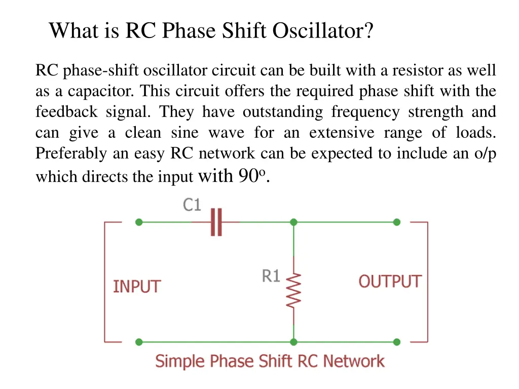 what is rc phase shift oscillator